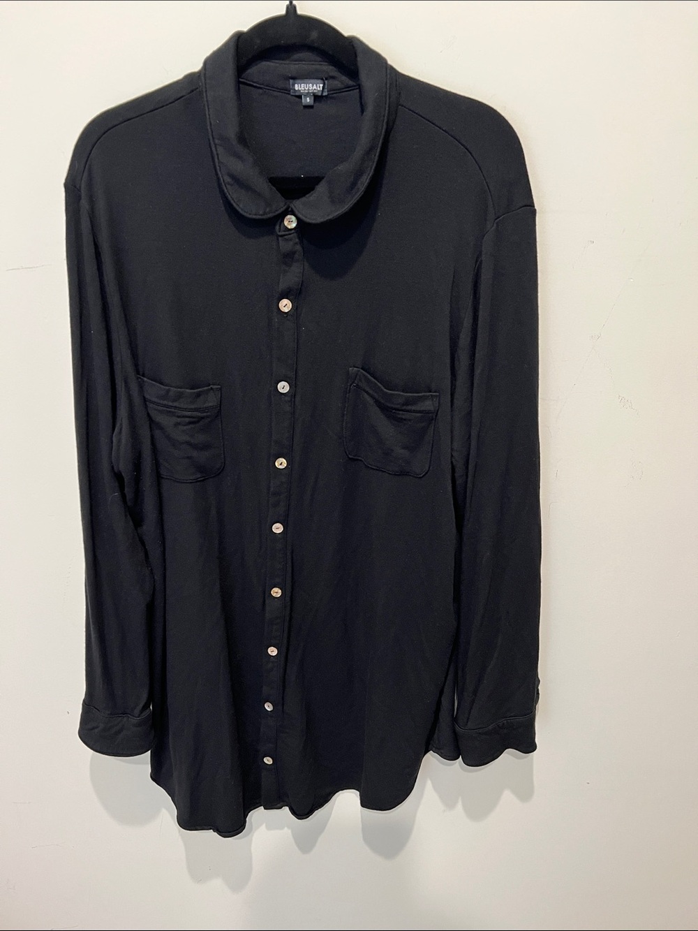 Bluesalt Black Button-Up Shirt